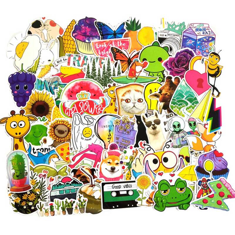 

70pcs Cartoon Animal Graffiti Sticker