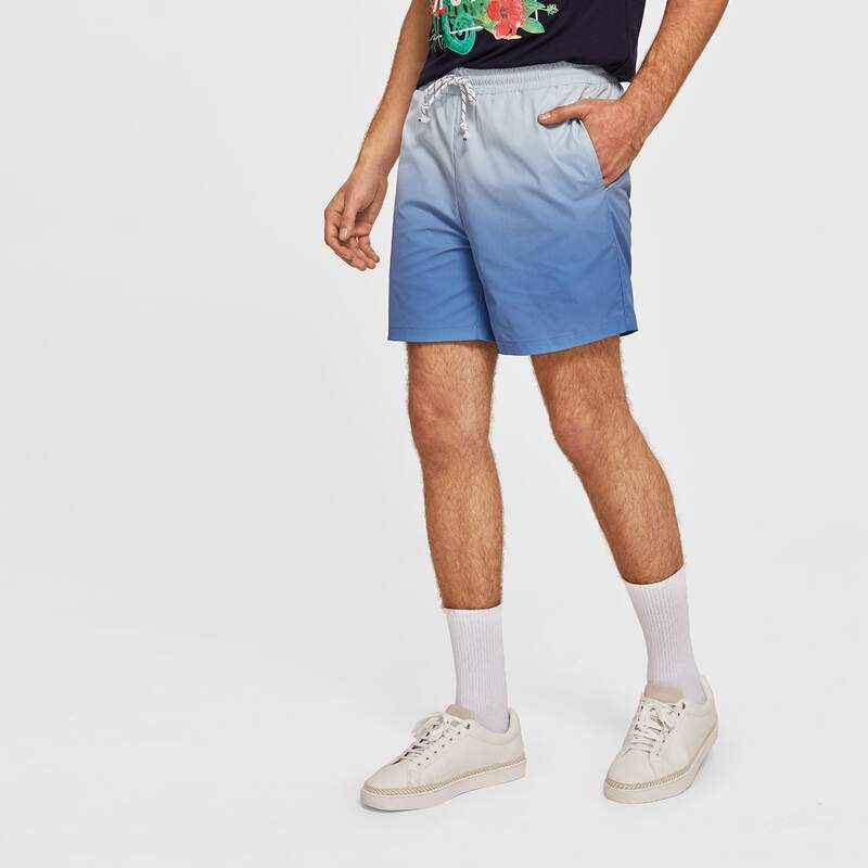 

Guys Slant Pocket Ombre Shorts, Blue multicolor