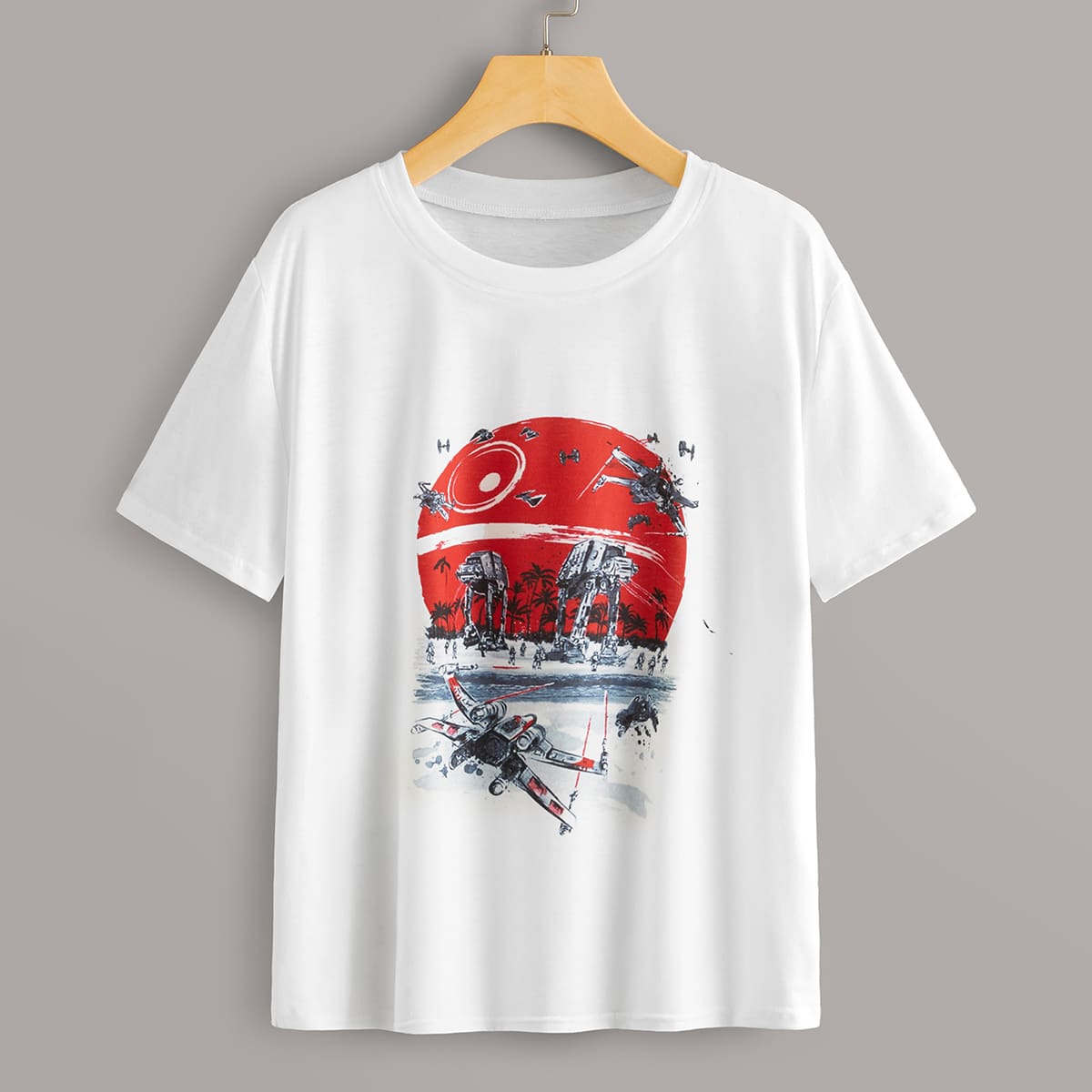 

Aircraft Graphic White Tee