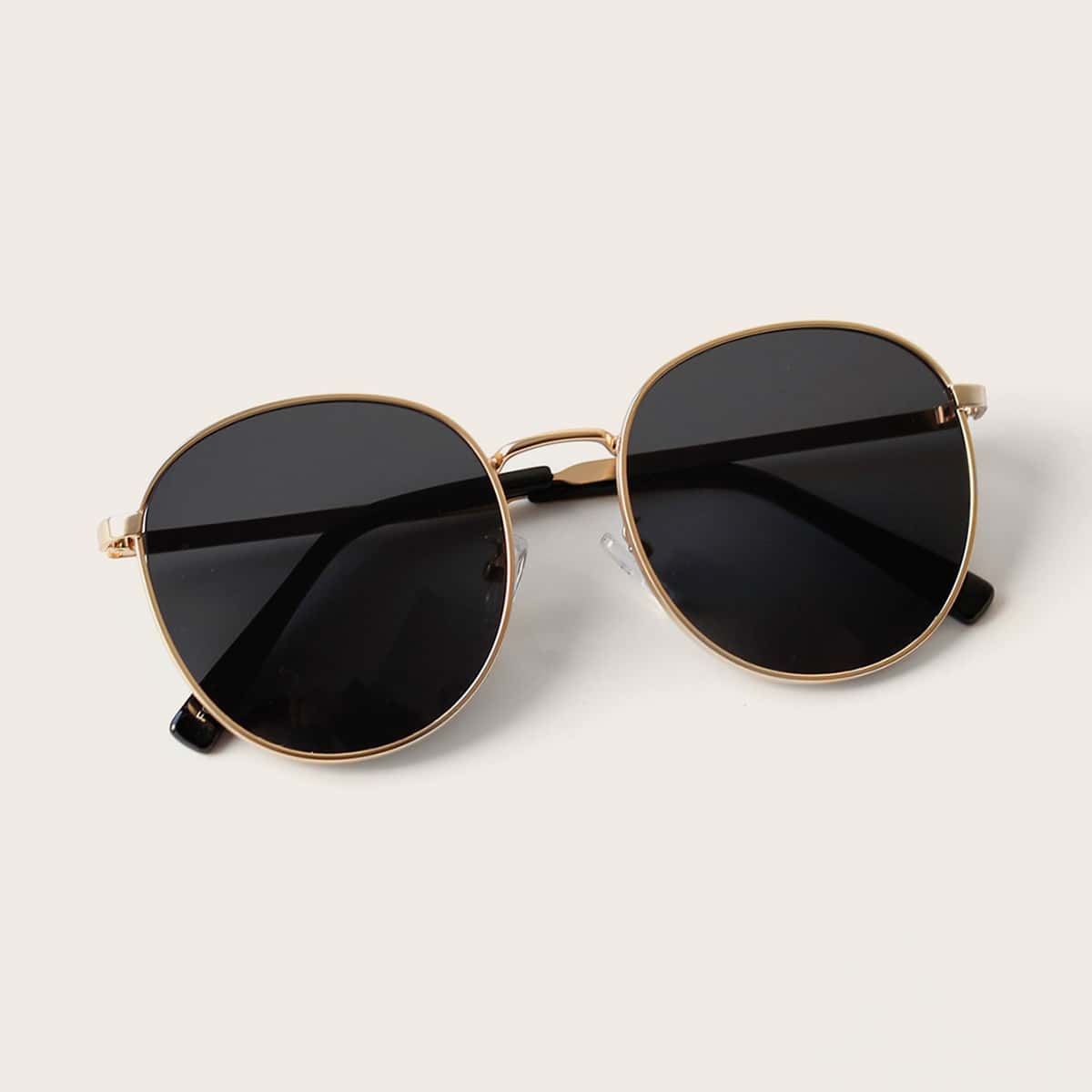 

Metal Frame Sunglasses, Black