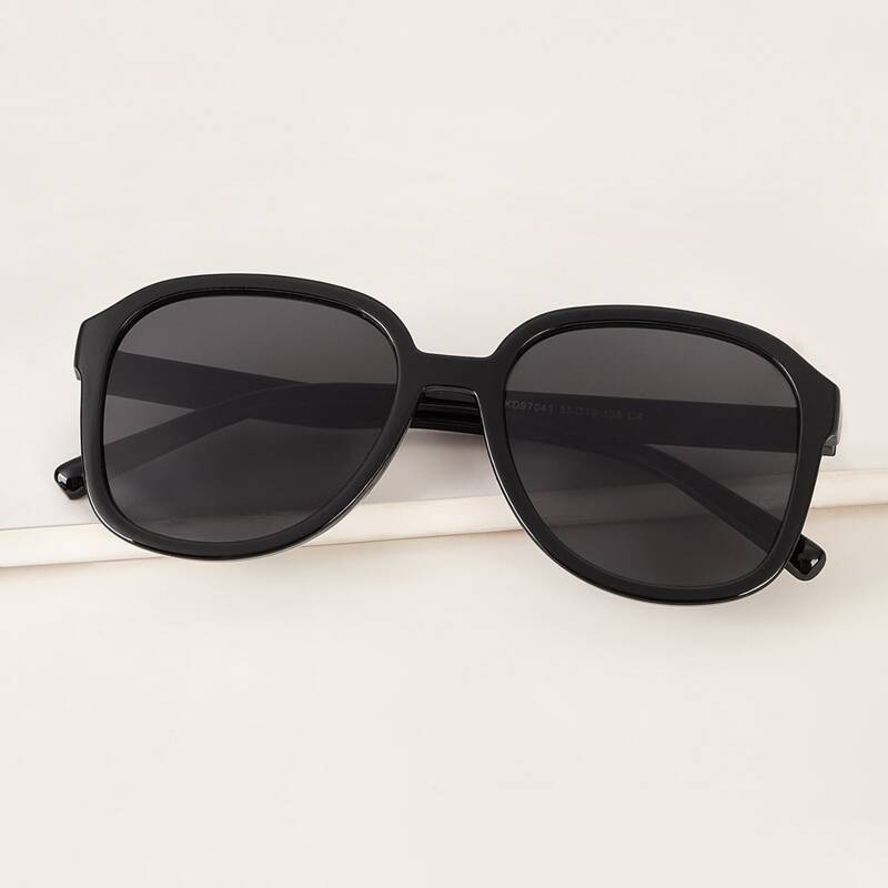 

Plain Frame Sunglasses, Black