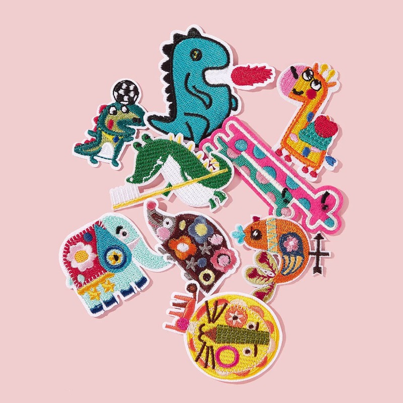 

9pcs Cartoon Animal Cloth Sticker