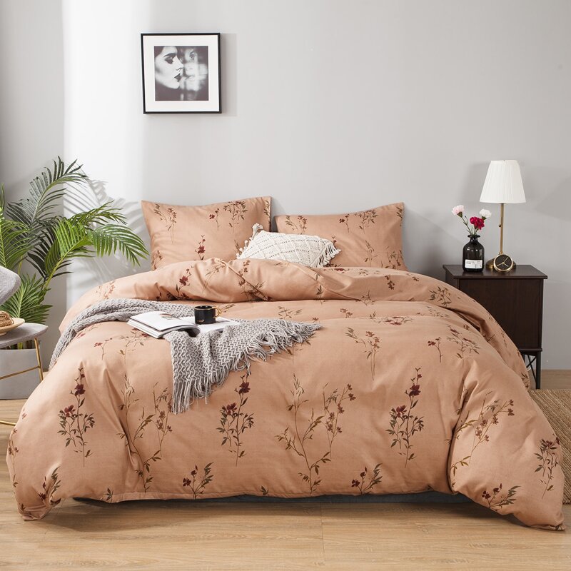 

Floral Print Sheet Set Without Filler, Multicolor