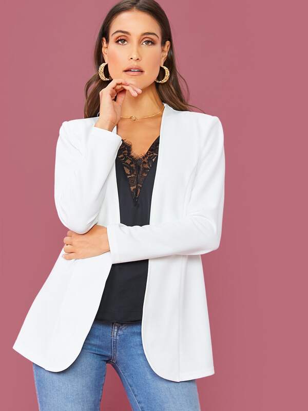 Is That The New Open Front Solid Blazer ?? ROMWE USA