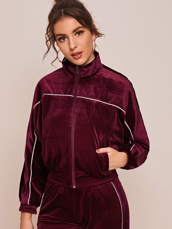 oversized velvet hoodie