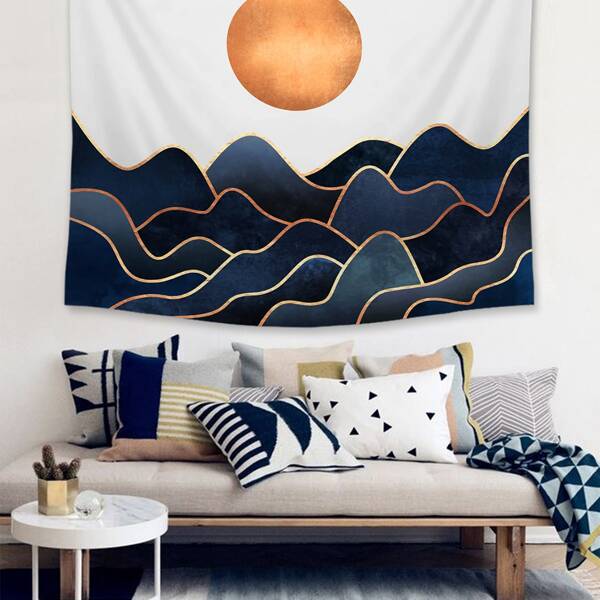 

Sunrise & Mountain Print Tapestry