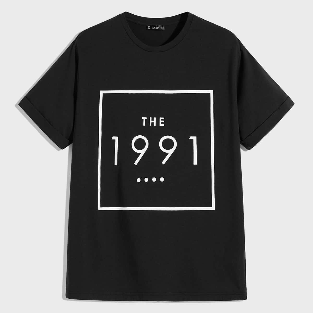 

Guys Letter Graphic Tee, Black