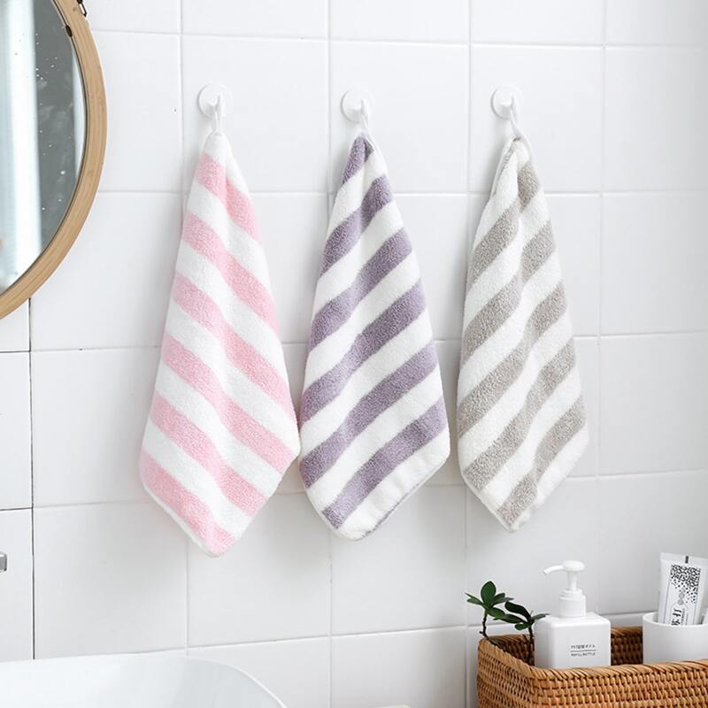 

1pc Striped Pattern Hand Towel, Multicolor