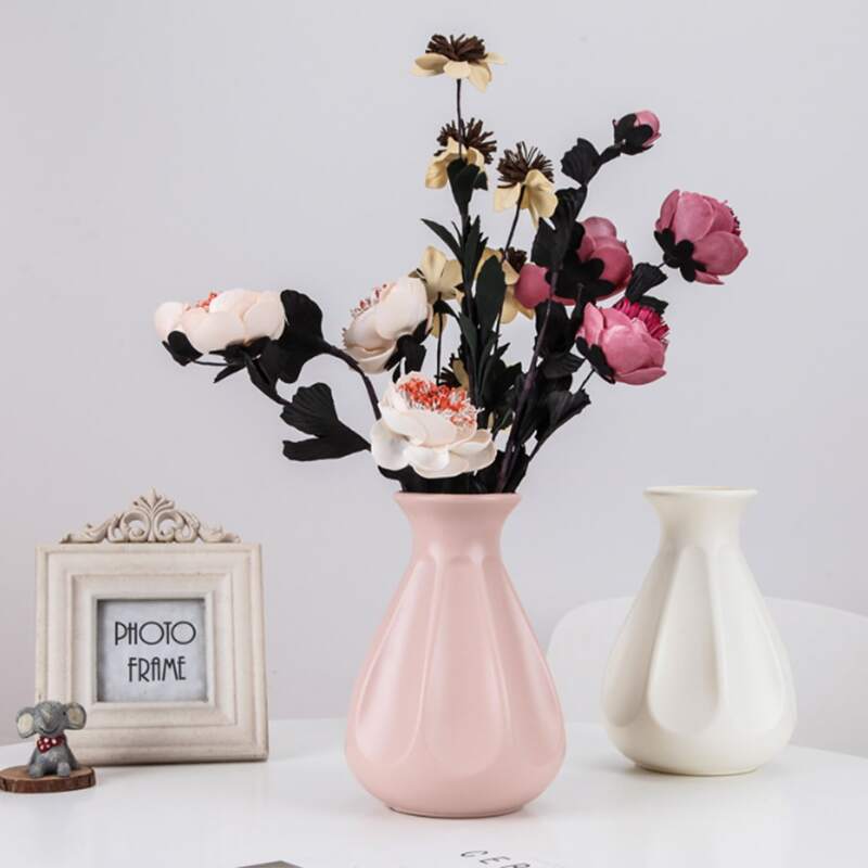 

1pc Plastic Geometric Flower Vase