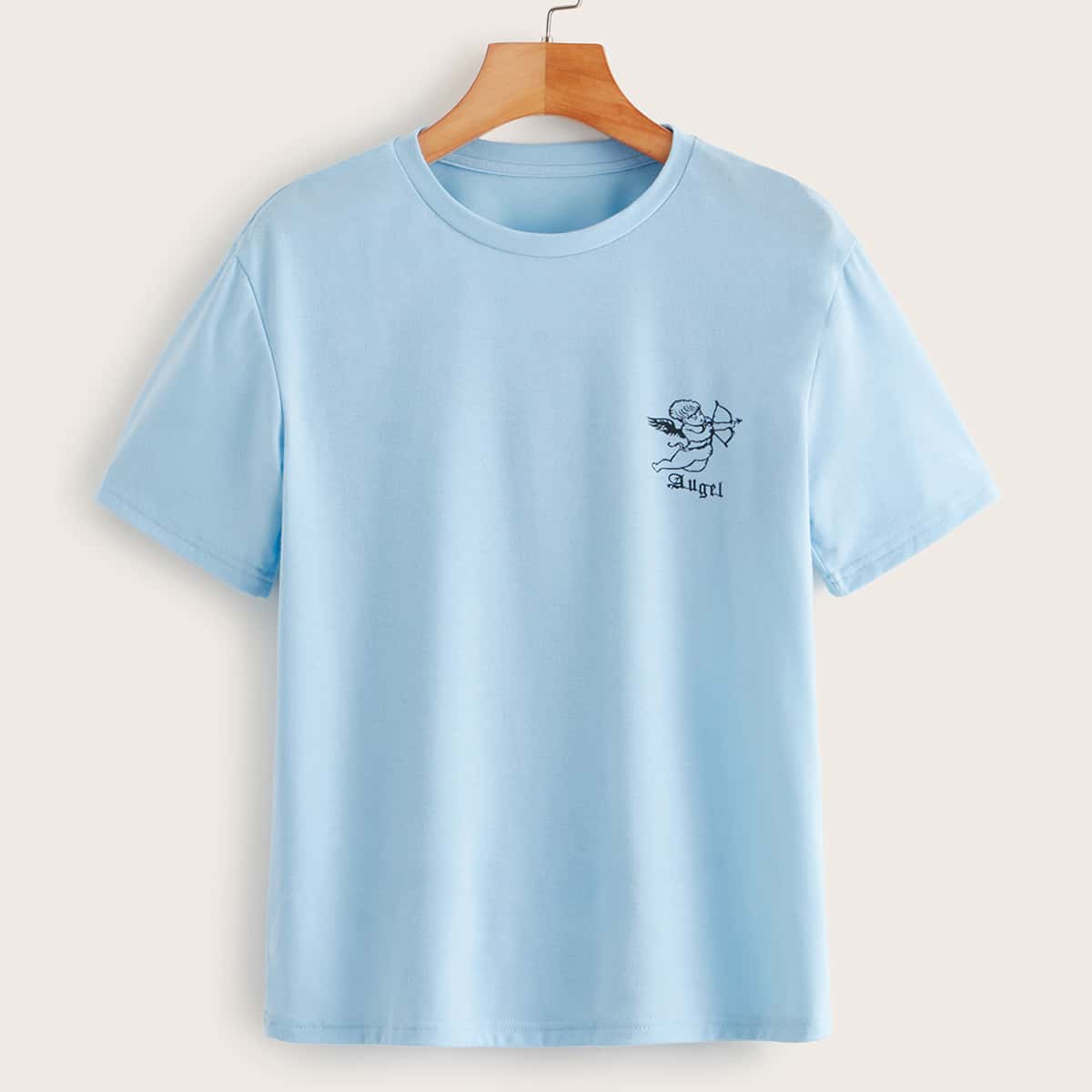 

Angel Graphic Blue Tee