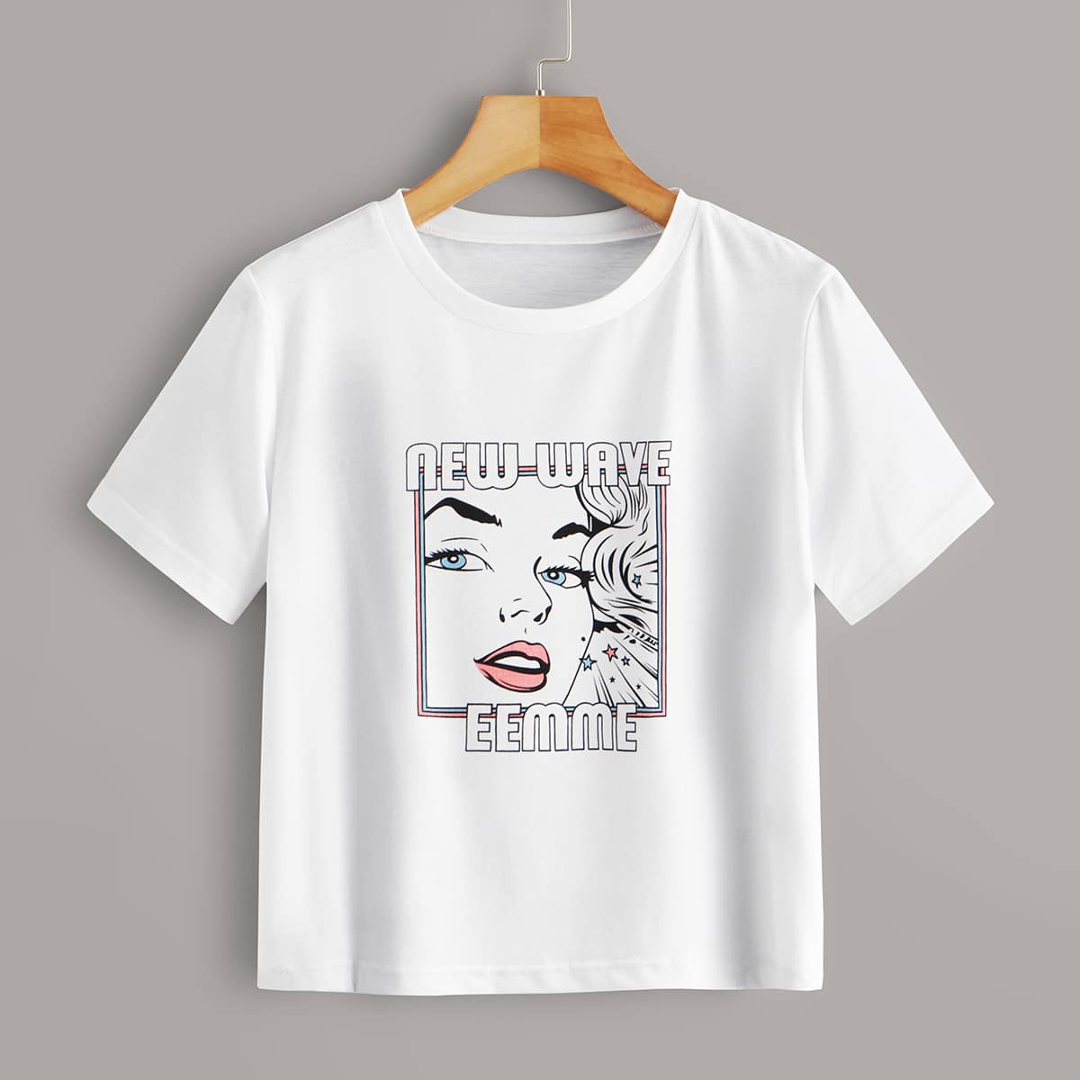 

Figure Graphic White Tee