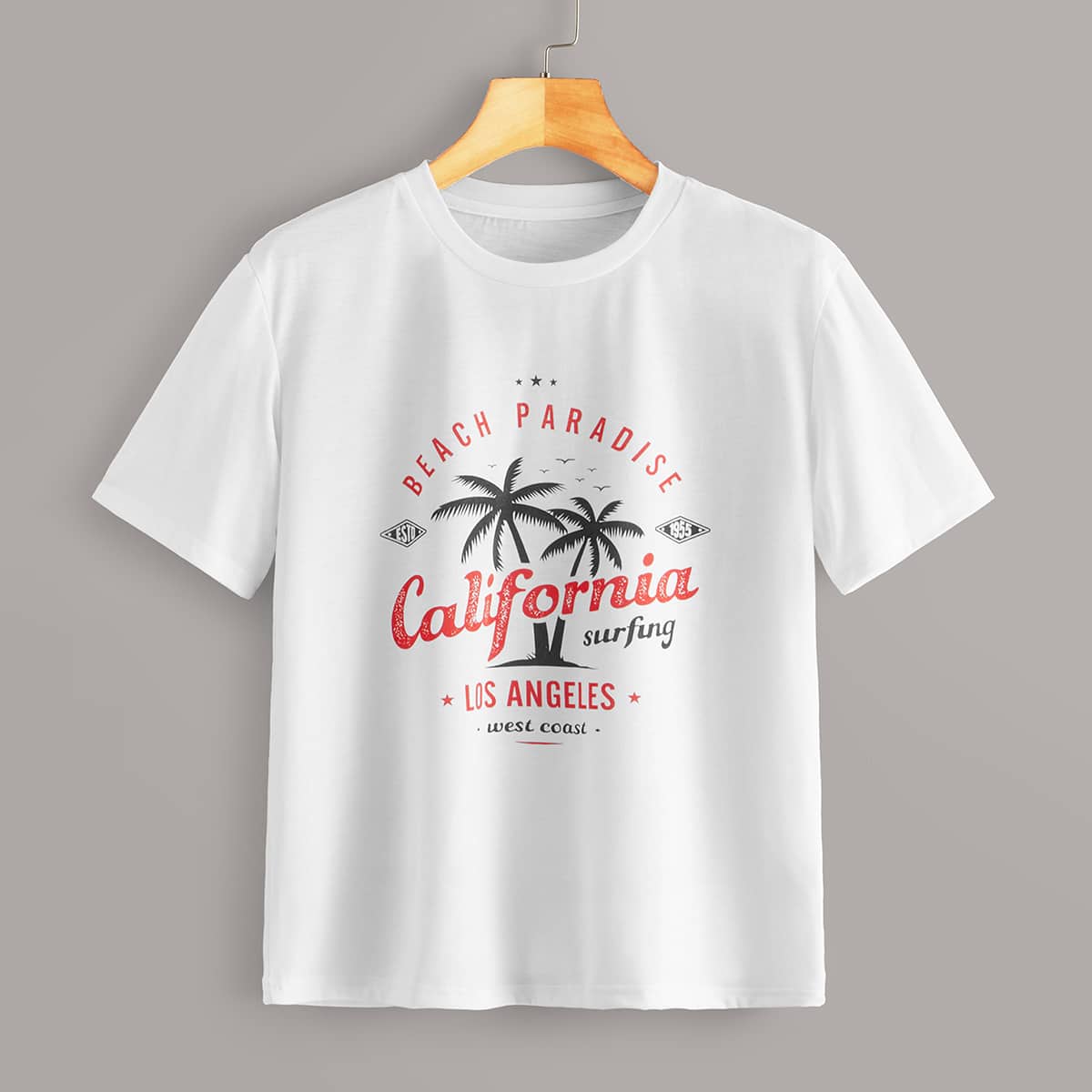

Letter Graphic White Tee