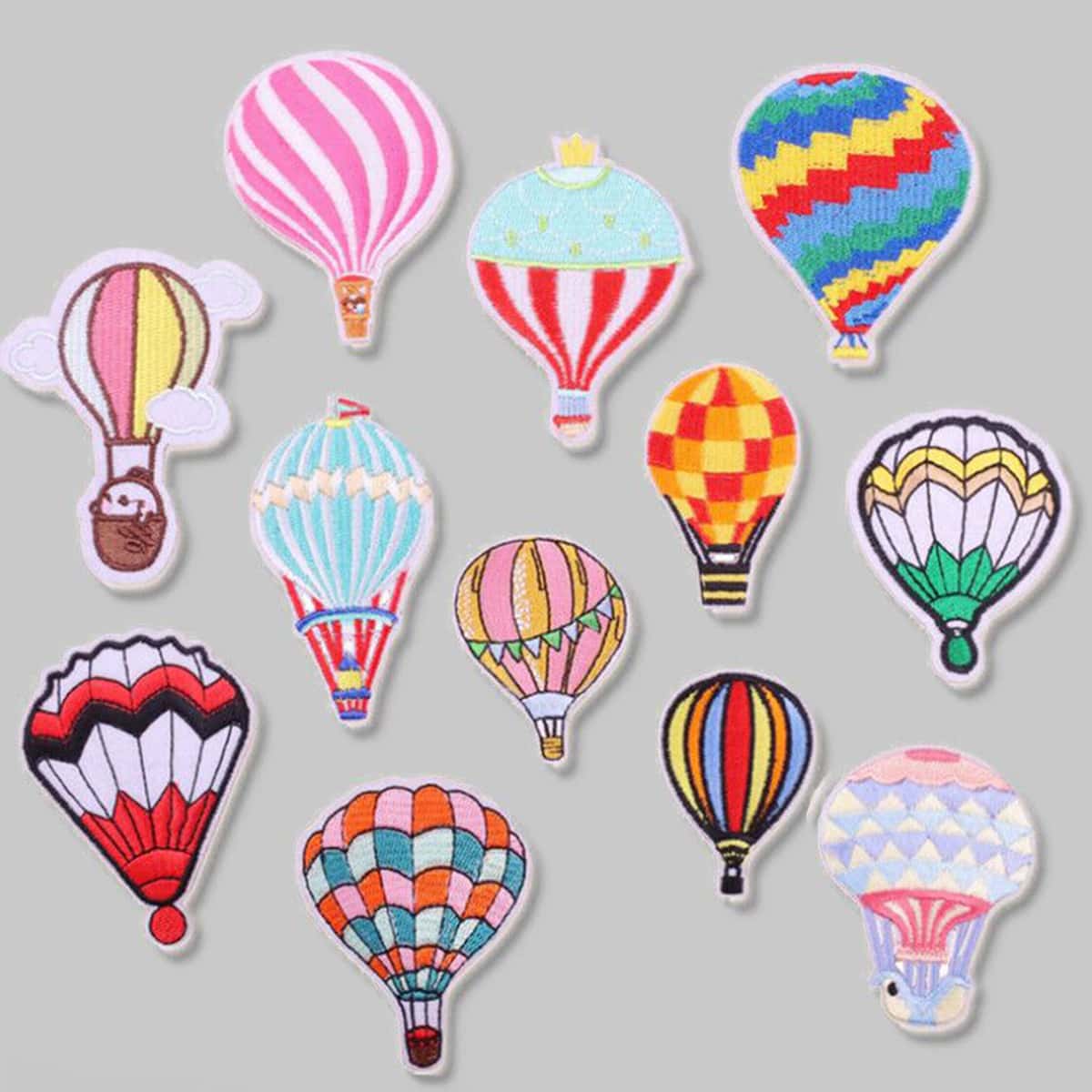 

6pcs Random Hot Air Balloon Cloth Sticker