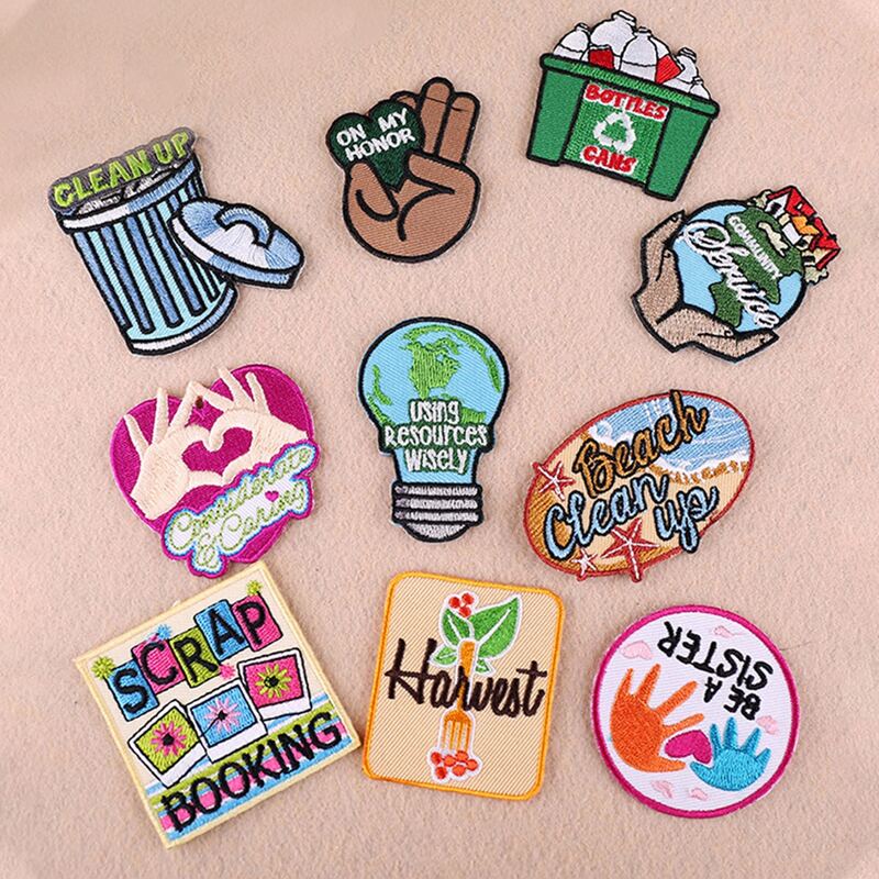 

5pcs Random Letter Cloth Sticker