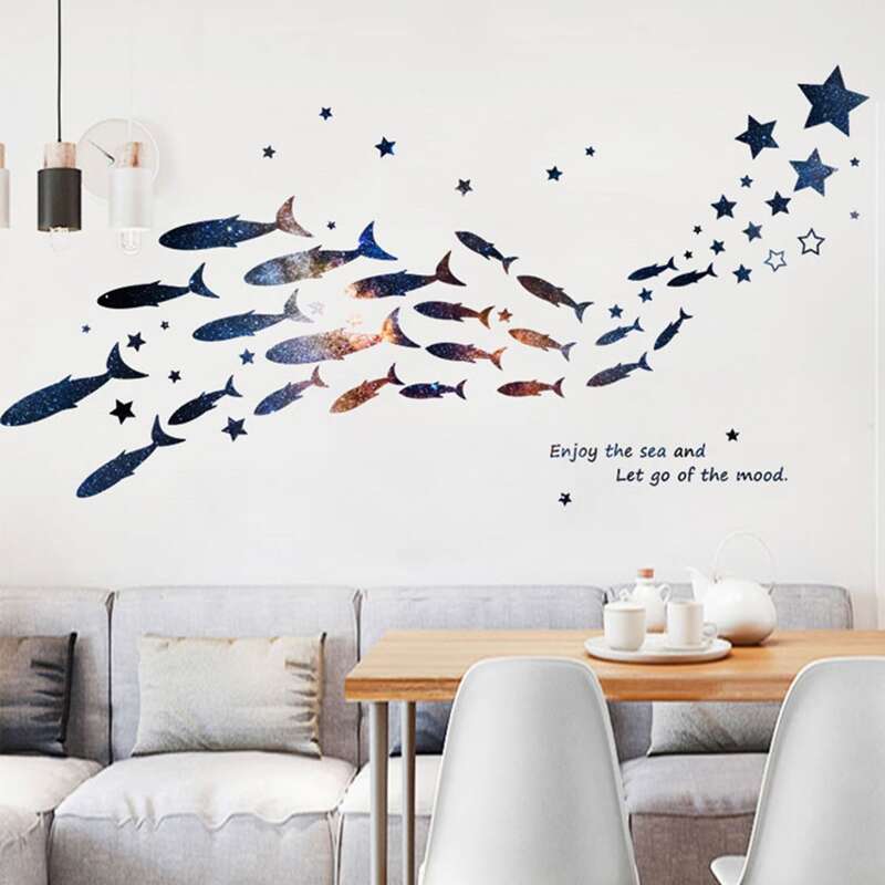 

Fish & Star Print Wall Sticker