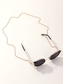 Cadena de gafas con cuenta 2 piezas - Dorado - Ver 4