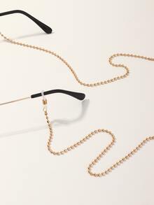 Cadena de gafas con cuenta 2 piezas - Dorado - Ver 5