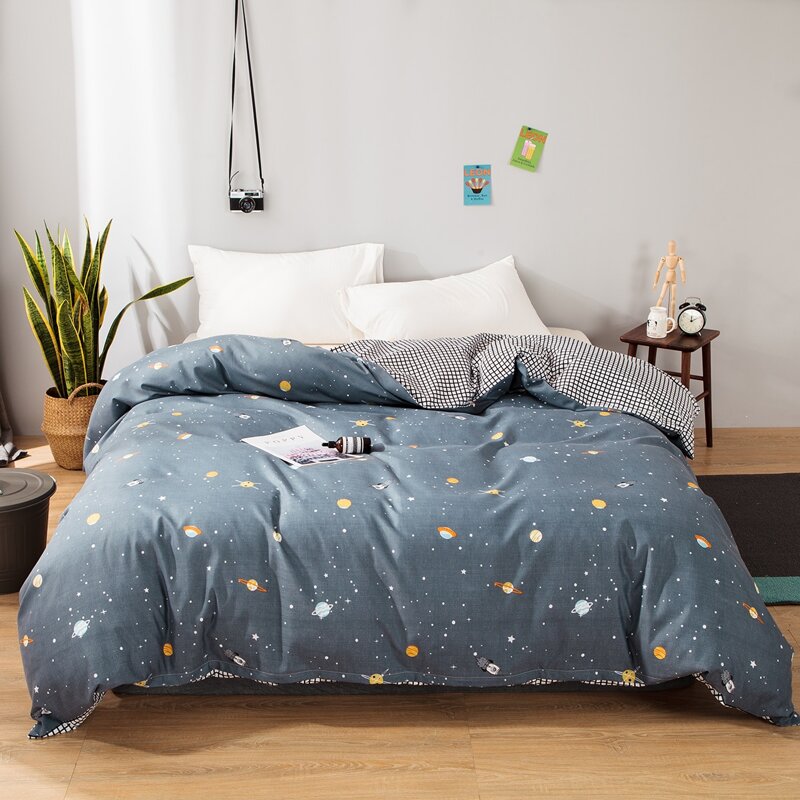 

Cute Planet Print Sheet Set Without Filler, Multicolor