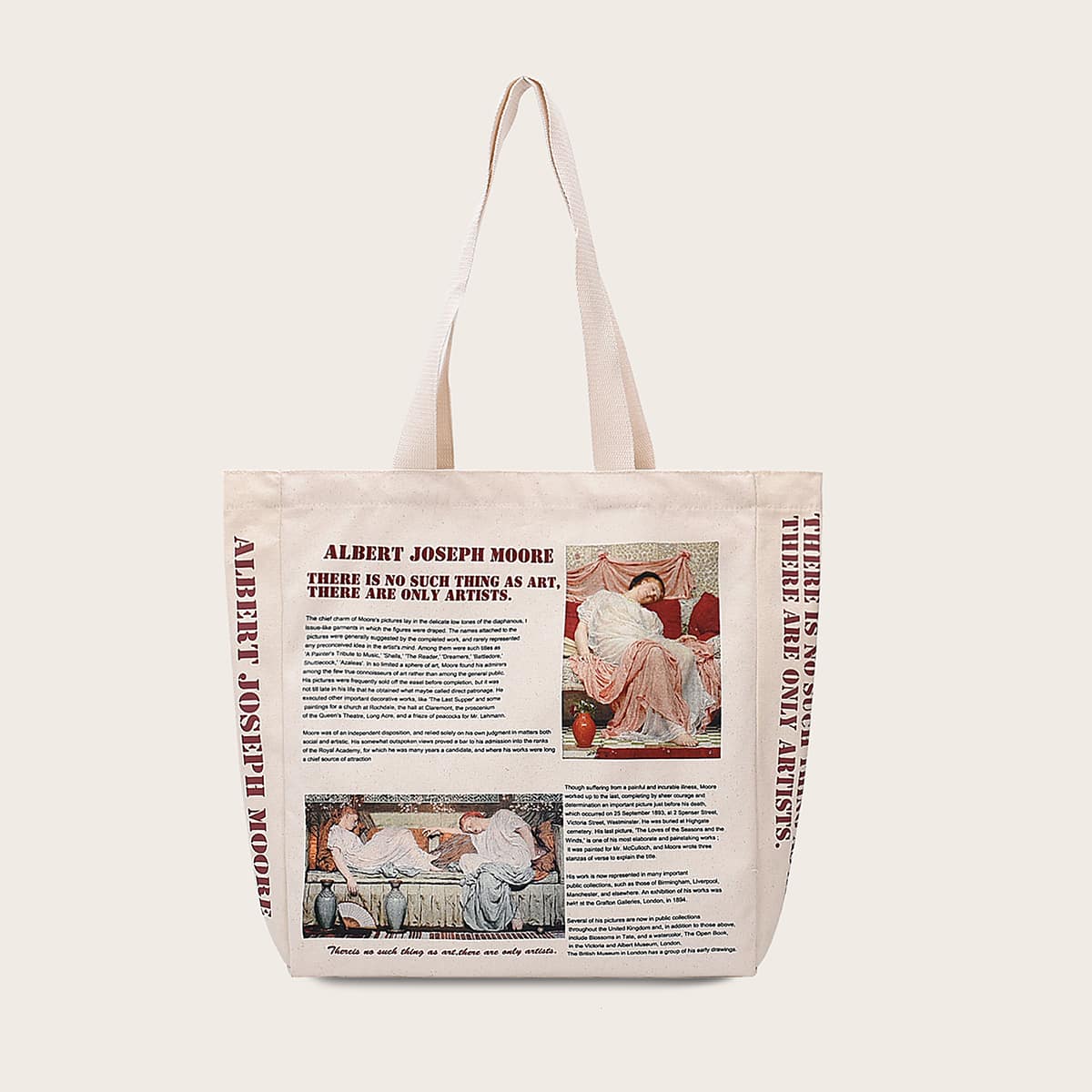 

Newspaper Design Tote Bag, Multicolor
