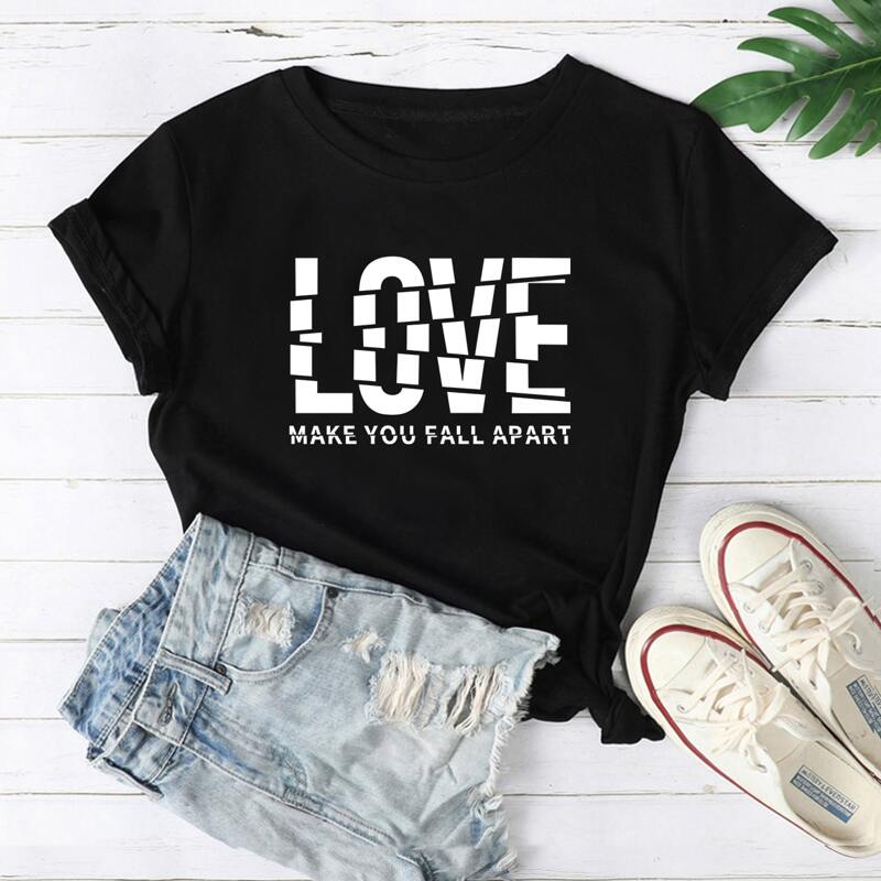 

Slogan Graphic Short Sleeve Tee, Black
