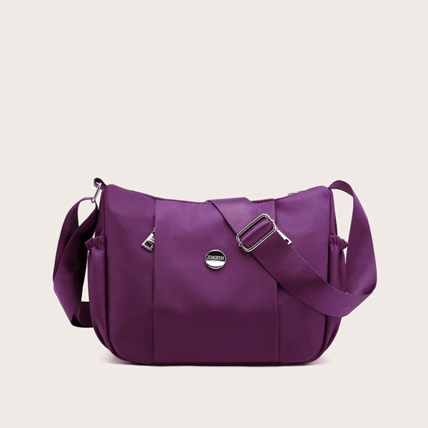 

Minimalist Side Pocket Crossbody Bag, Purple