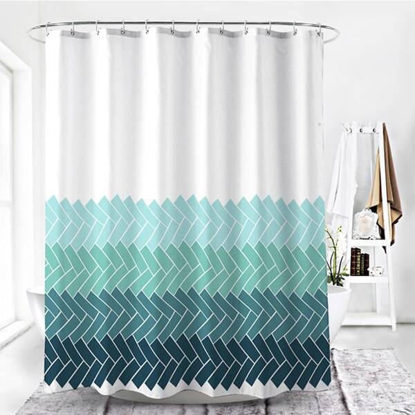 

Geometric Pattern Waterproof Shower Curtain, Multicolor