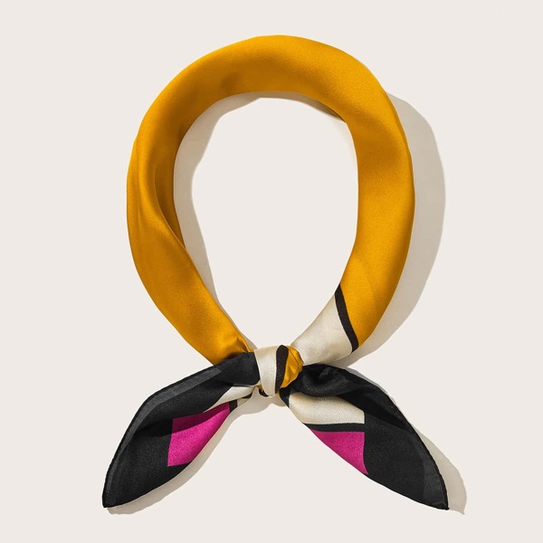 

Color Block Bandana, Yellow
