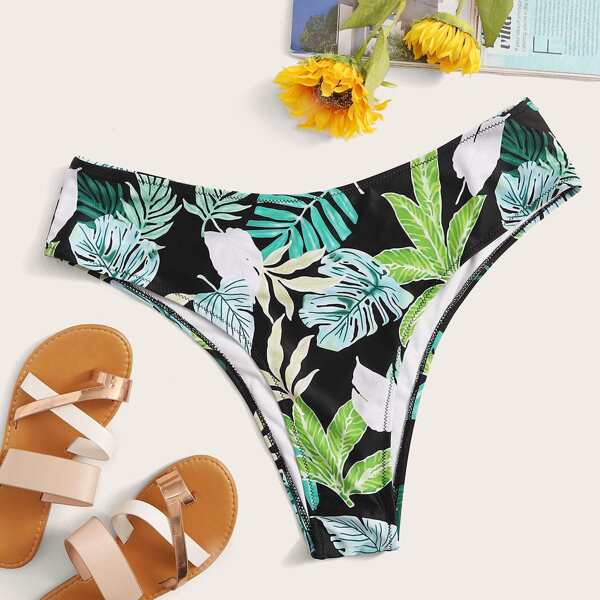 

Plus Tropical High Waist Bikini Panty, Multicolor