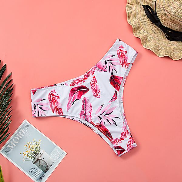 

Plus Tropical High Waist Bikini Panty, Multicolor