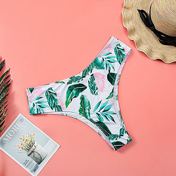 

Plus Tropical High Waist Bikini Panty, Multicolor