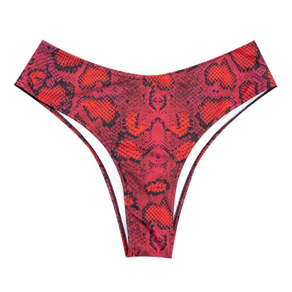 

Plus Snakeskin High Waist Bikini Panty, Multicolor