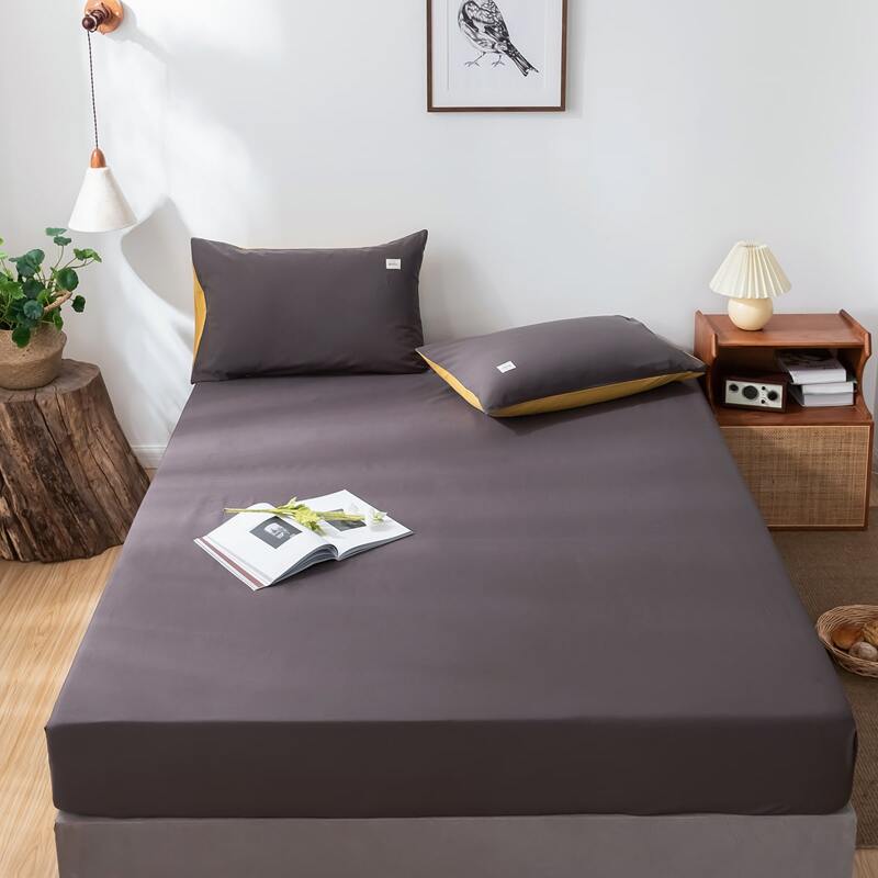 

Solid Color Fitted Sheet, Grey