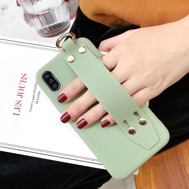 

Solid Strap iPhone Case, Green