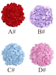 100pcs Heart Shaped Confetti Throwing Petal, Romantic Polyester Confetti Ornament, For Party Holiday Decoration - Multicolor - View 3