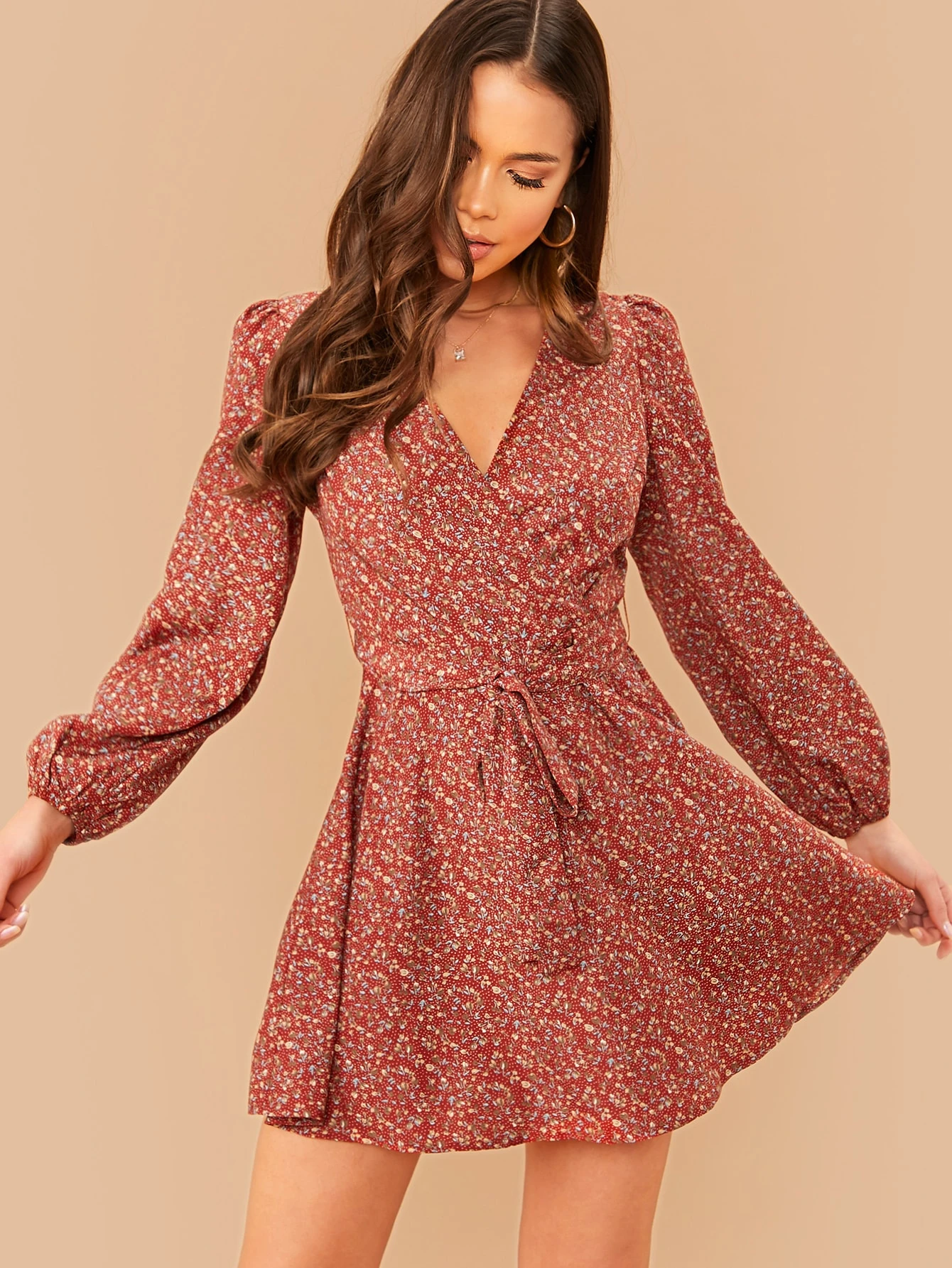 Shein robe courte fleurie Clearance