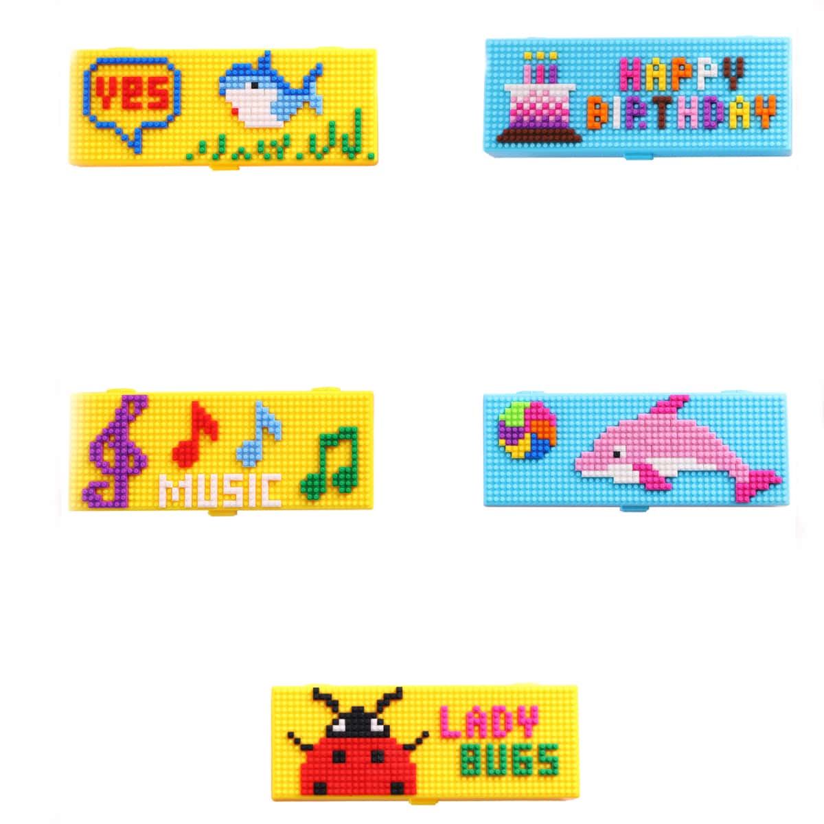 

1pc Letter Graphic Pencil Box