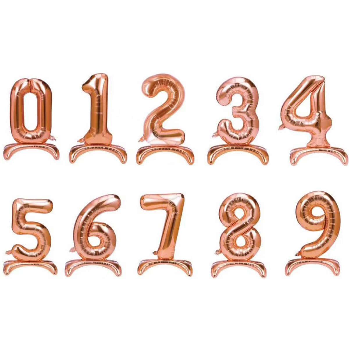 

1pc 32inch Number Shaped Aluminum Foil Balloon, Pink