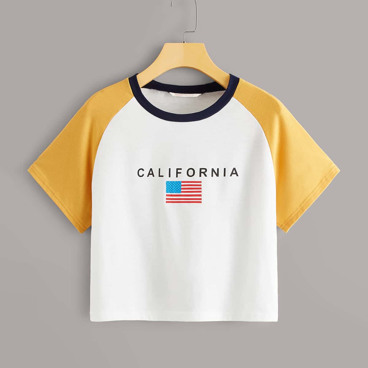 

American Flag Colorblock Tee, Multicolor