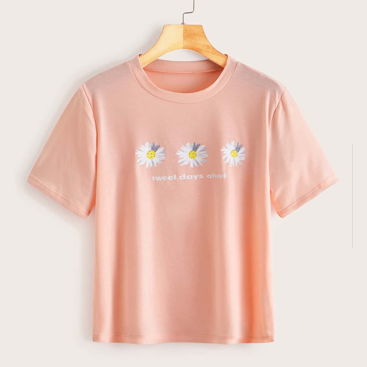 

Flower Graphic Pink Tee