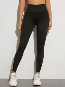 Activina Contrast Mesh Side Pocket Sports Leggings Yoga Women Pants - Black - View 3