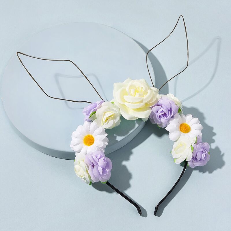 

Flower Decor Hair Hoop, Multicolor