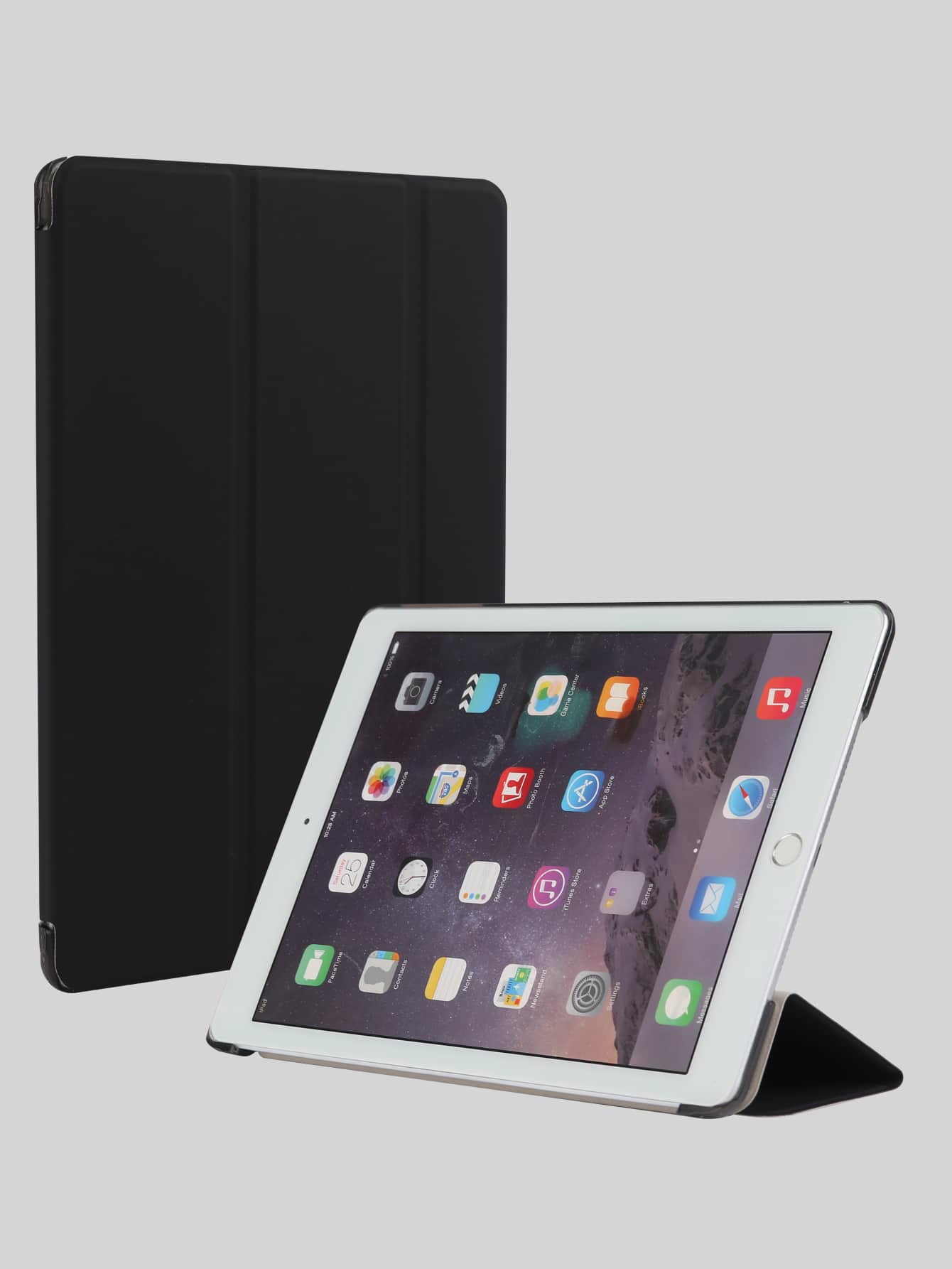 Solid Case Compatible With iPad - Black - View 1