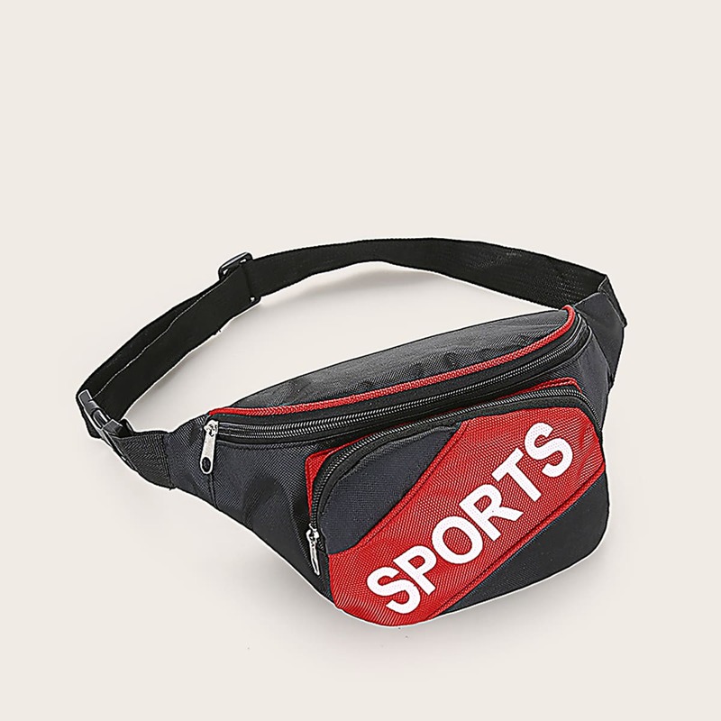 

Letter Graphic Fanny Pack, Multicolor