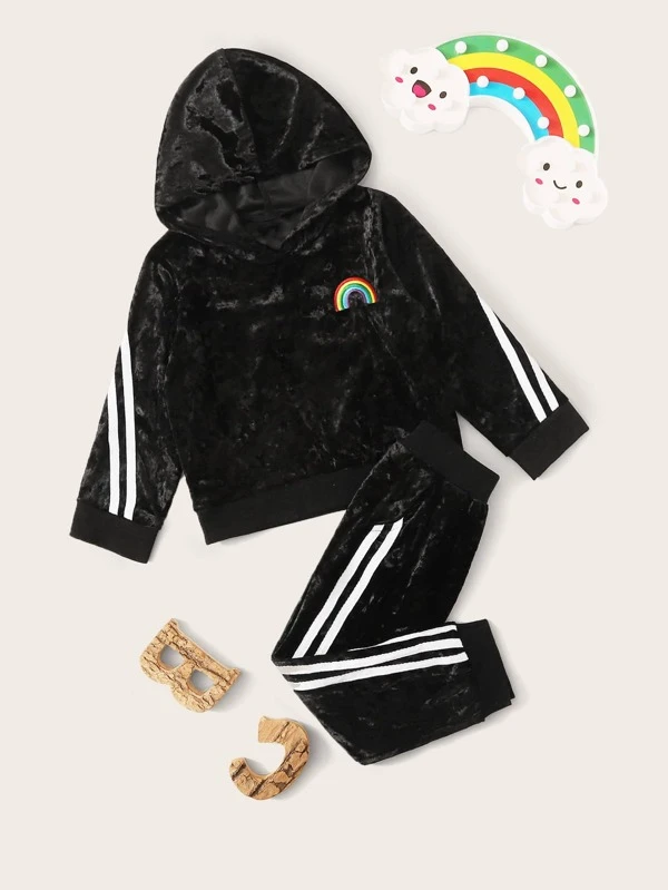 boys velvet tracksuit