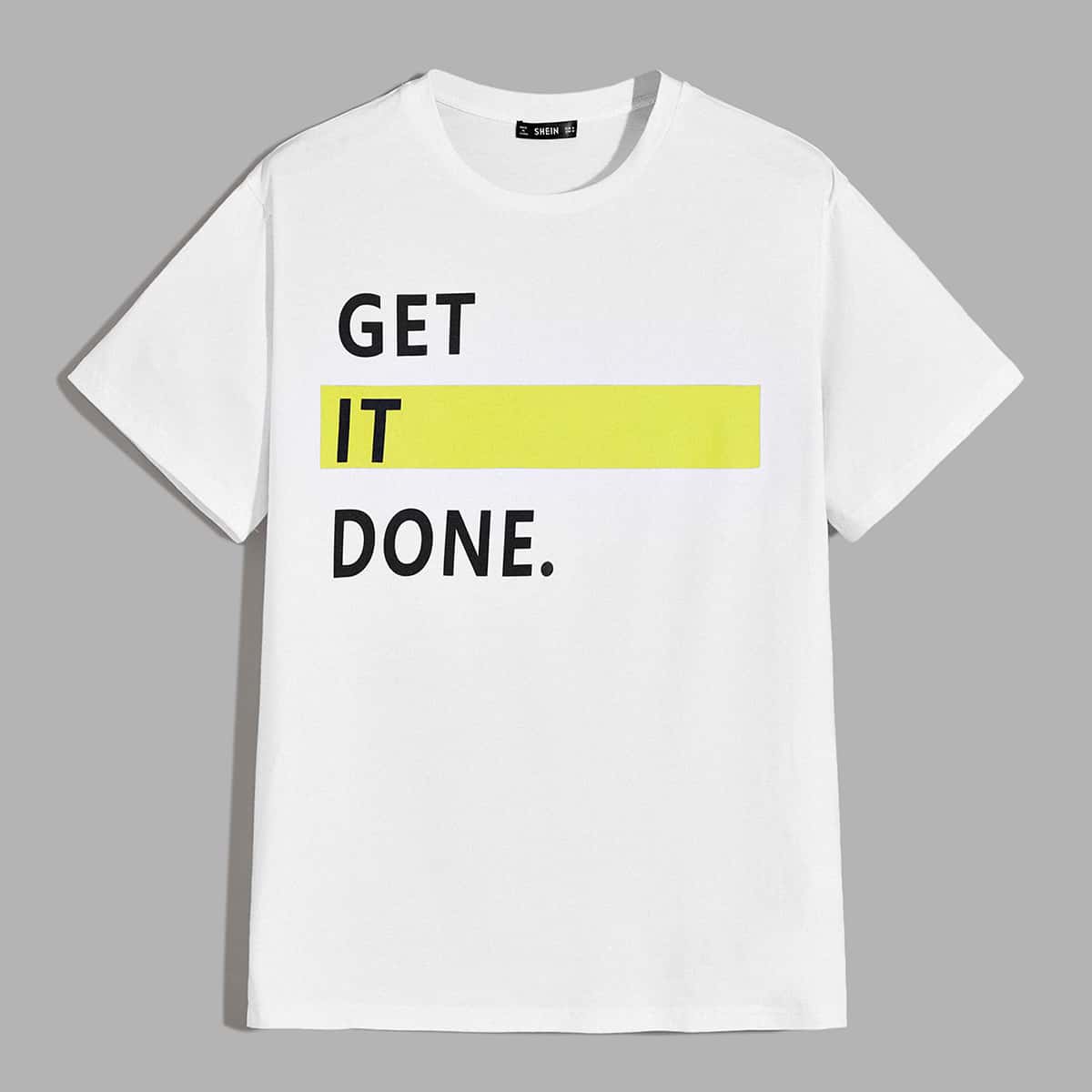 

Guys Slogan Graphic Tee, White