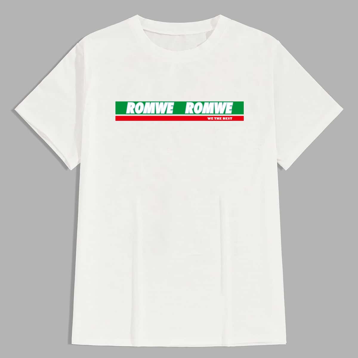 

Guys Slogan Graphic White Tee