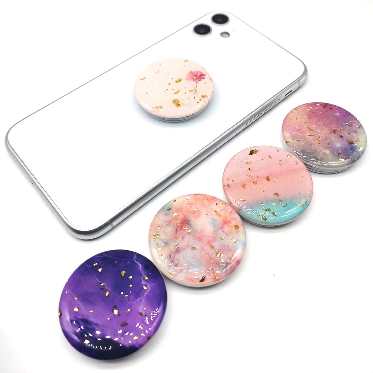 

1pc Round Gradient Color Phone Holder