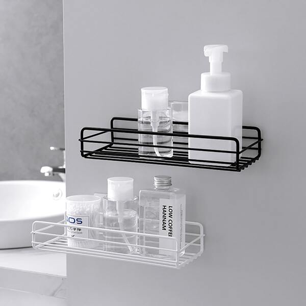 

1pc Wall Mounted Iron Storage Rack, Multicolor