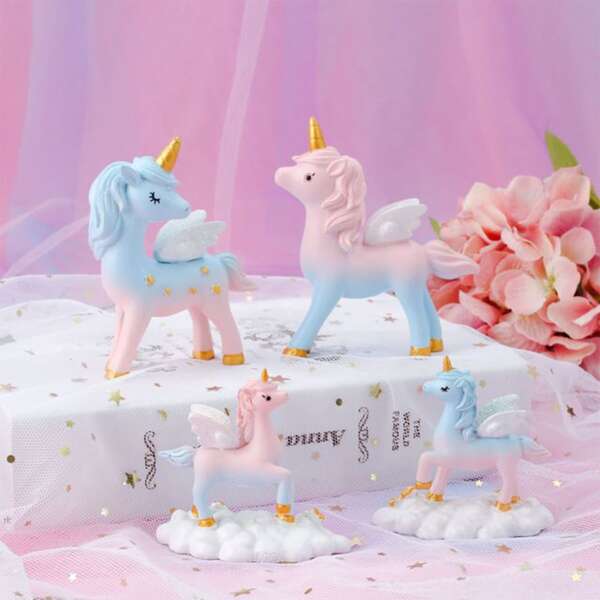 

1pc Cartoon Unicorn Decorative Object