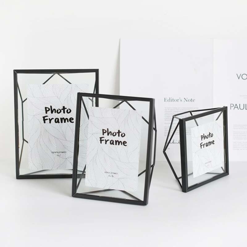 

1pc Metal Geometric Photo Frame